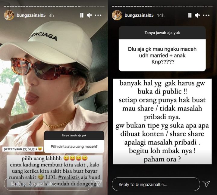 Bunga Zainal Blak-blakan Pilih Uang Ketimbang Cinta