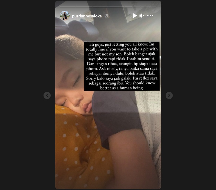 Putri Anne Beri Peringatan Tegas ke Fans yang Foto Putranya Tanpa Izin