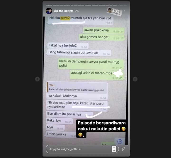 Kiki The Potters Bongkar Niat Buruk Nikita Mirzani Bohongi Polisi, Sentil Kini Malah Tobat?