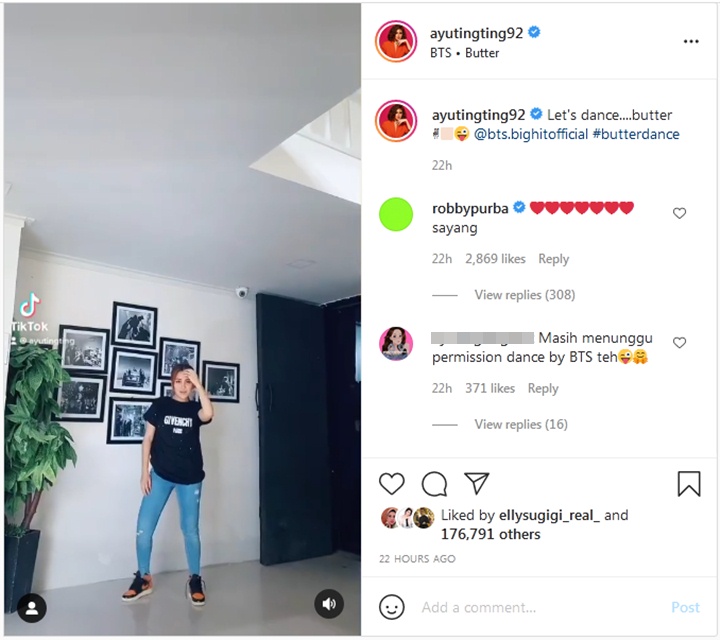 Dipanggil \'Sayang\' Robby Purba, Ayu Ting Ting Justru Puji Ivan Gunawan Begini