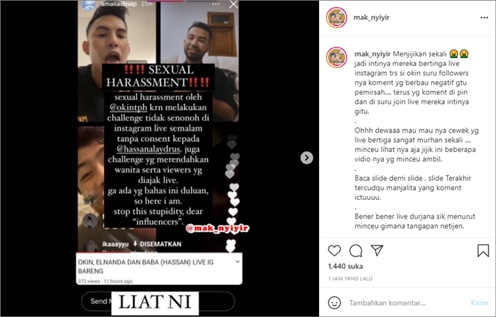 Niko Al Hakim Pernah Live IG Tak Senonoh, Adhisty Zara Terciduk Komen Begini 1
