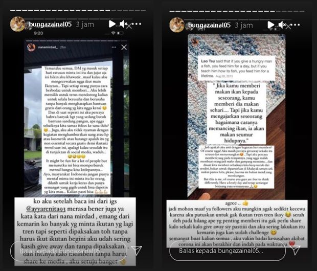 Bunga Zainal Putuskan Tak Ikut Tren ‘Ikoy-ikoyan’, Sampaikan Pesan Bijak ke Fans yang Kecewa
