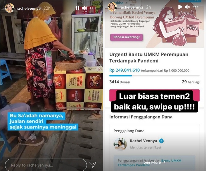 Eks Suami Terlibat Skandal, Rachel Vennya Makin Dipuji Usai Galang Dana Rp 1 Miliar untuk UMKM