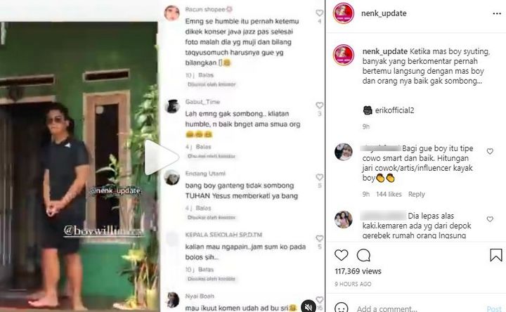Perlakuan Boy William ke  Fans