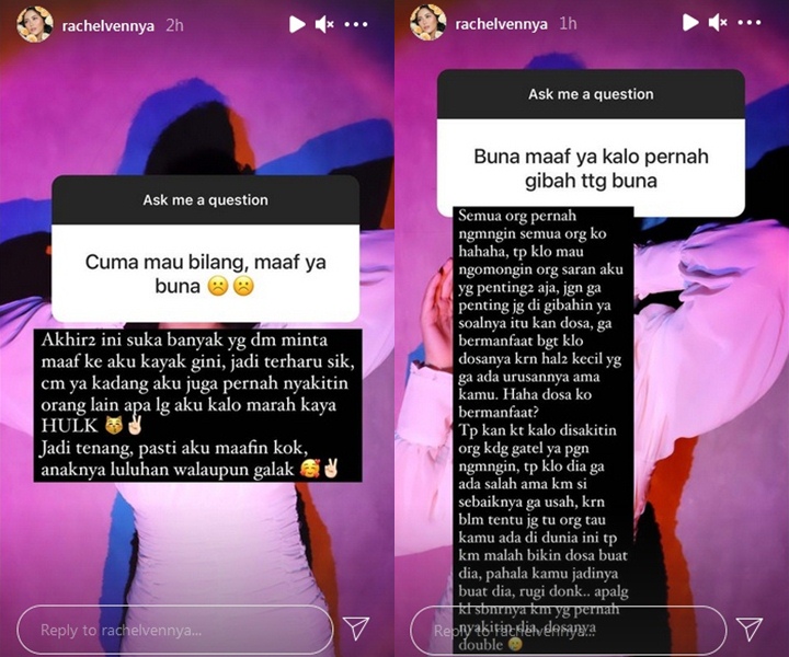 Tanggapan Rachel Vennya Usai Banyak Netizen DM Minta Maaf, Gara-gara Niko Al Hakim Terlibat Skandal?