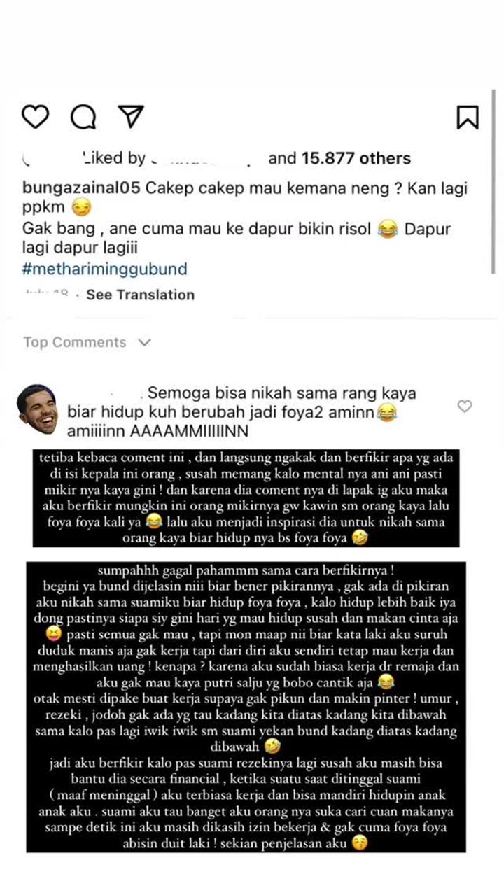 Bunga Zainal Tegaskan ini Saat DIkira Nikahi Pria Kaya untuk Foya-foya