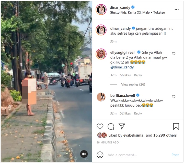 Buktikan Ucapannya, Dinar Candy Turun ke Jalan Pakai Bikini Protes Soal PPKM