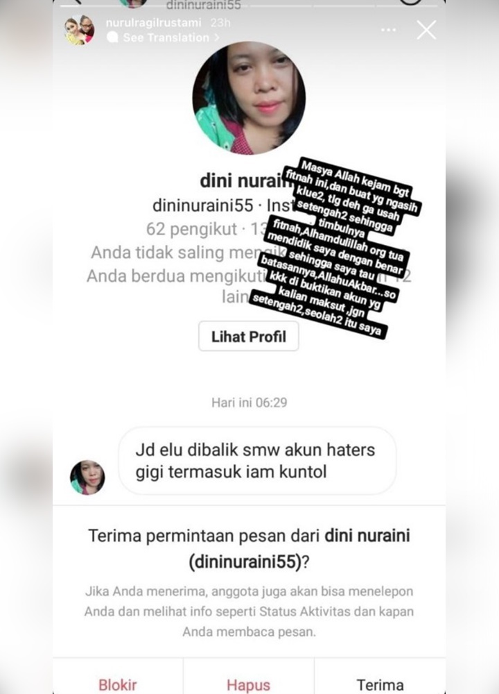 Heboh Asisten Ayu Ting Ting Dituding Jadi Pemilik Akun Haters Nagita Slavina, Ini Faktanya