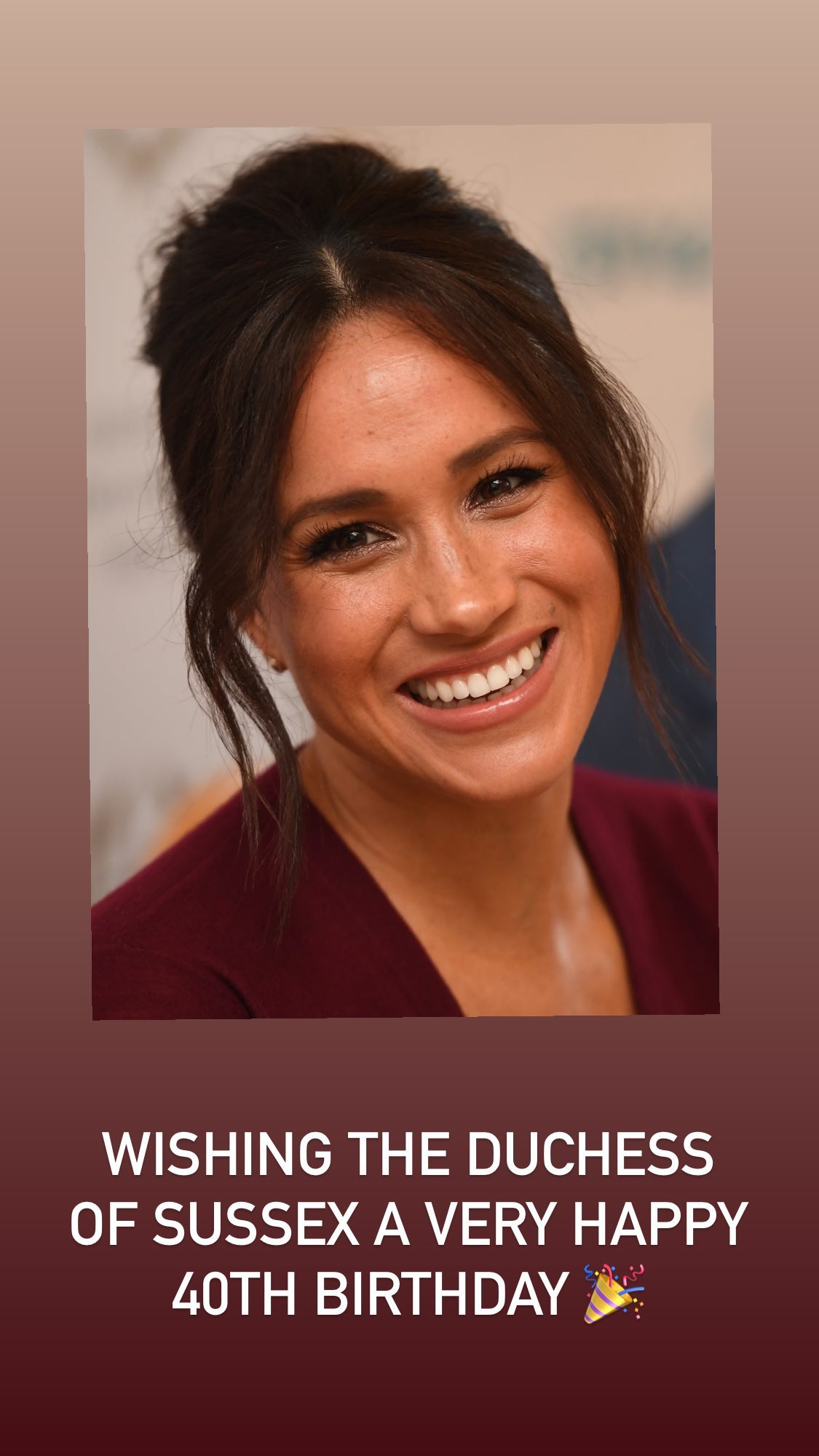 Keluarga Kerajaan Beri Ucapan Selamat ke Meghan Markle Rayakan Ultah ke-40