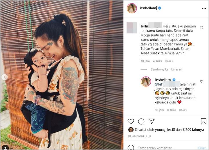 Jawaban Sheila Marcia Usai Disarankan Hapus Tato di Tubuh Hingga Dibandingkan Penampilan Dulu