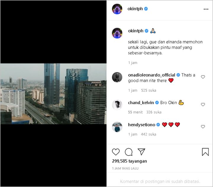 Instagram Niko Al Hakim Balik Lagi, Eks Rachel Vennya Gercep Minta Maaf