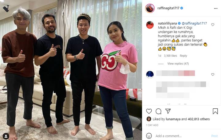 Diundang Raffi Ahmad ke Rumahnya, Liliyana Natsir Beri Penilaian Begini
