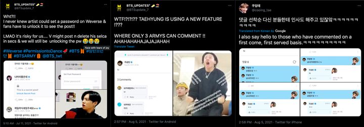 V BTS Mainan Fitur Baru Weverse 2