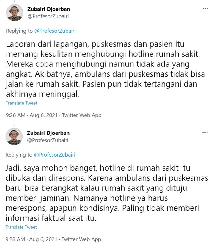 Ketua Satgas IDI Heran Kematian COVID-19 Meroket, Singgung Soal Panggilan ke Hotline RS Tak Dijawab