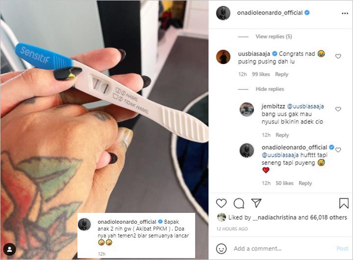 [Onadio Leonardo Kabarkan Istri Hamil