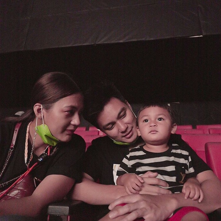 Kiano nonton bareng Baim dan mama