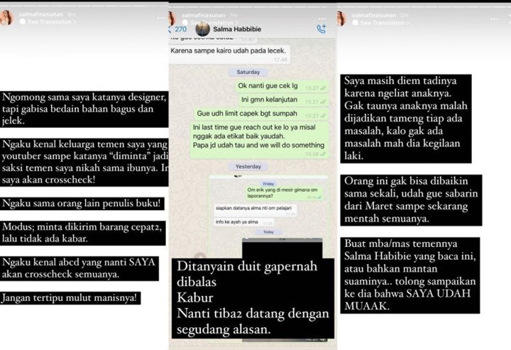 Salmafina Sunan Murka Ditipu Ibu-ibu Mesir, Beber Identitas dan Modus Pintar Pelaku