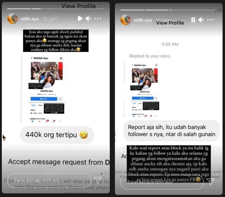 Nabilah Eks JKT48 Syok Namanya Dicatut Sebuah Akun Palsu, Berharap Tak Disalahgunakan