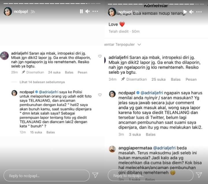 Nora Alexandra Ngegas Diminta Introspeksi Diri