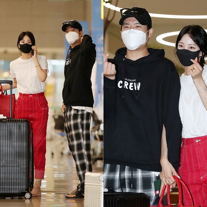 Han Ye Seul dan Pacar Balik dari Amerika, Manis Banget di Depan Kamera