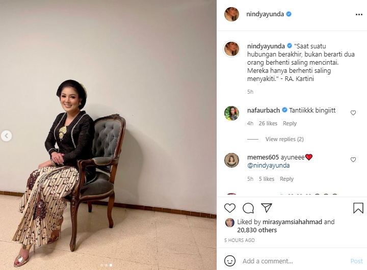 Nindy Ayunda Dandan Jadi Pengantin Jawa
