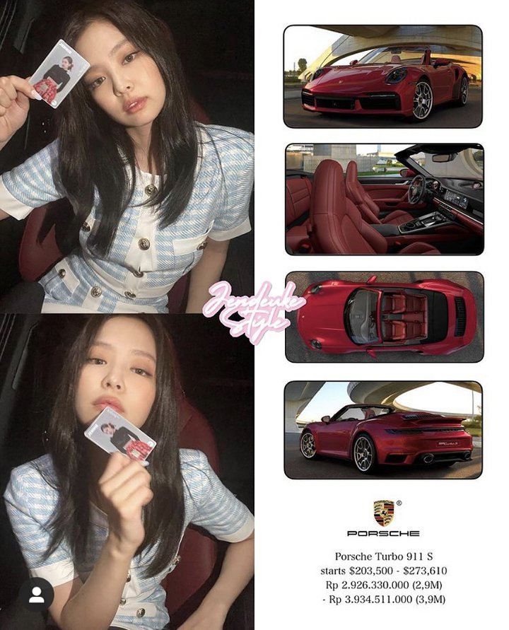 Jennie BLACKPINK Diyakini Punya Mobil Mewah Porsche 2,9 M, Netizen Iri Berat