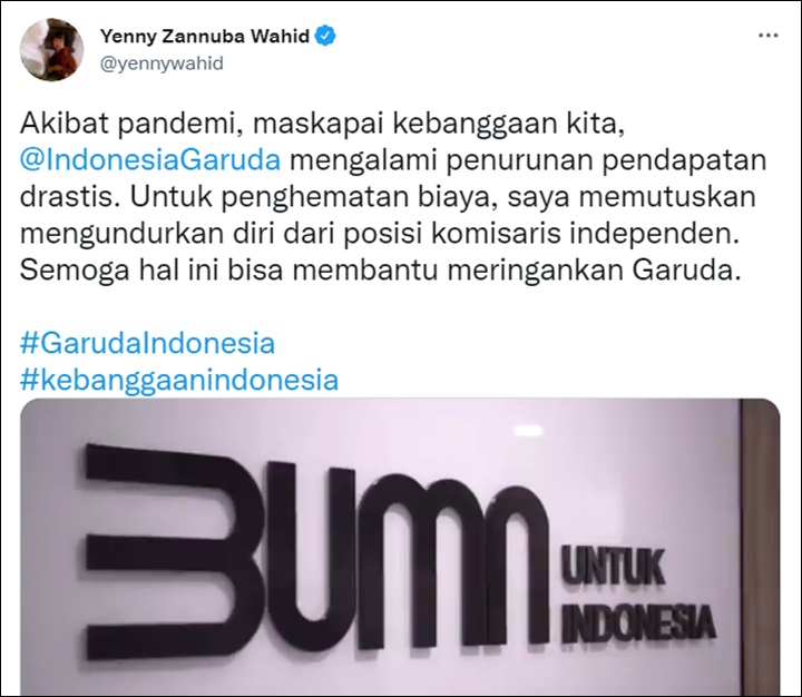 Keterangan Yenny Wahid