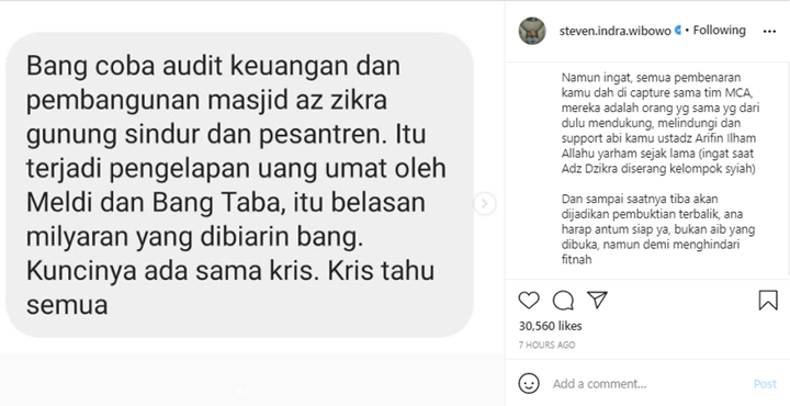 Dituding Gelapkan Dana Belasan Miliar, Alvin Faiz Pasrah?