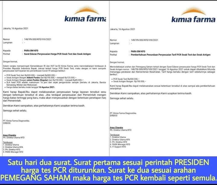 Surat Edaran Kimia Farma
