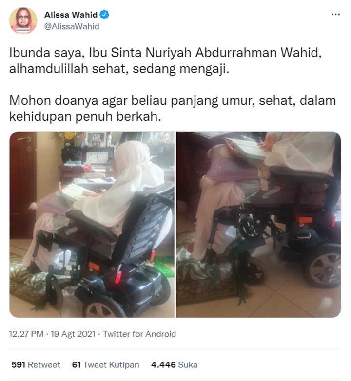 Alissa Wahid Bantah Hoaks