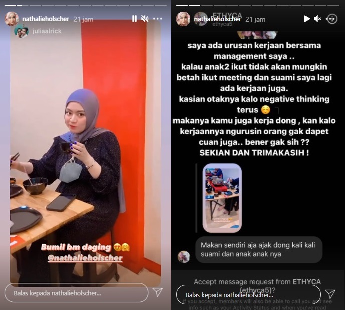Nathalie Holscher Ngegas Dibilang Bebas