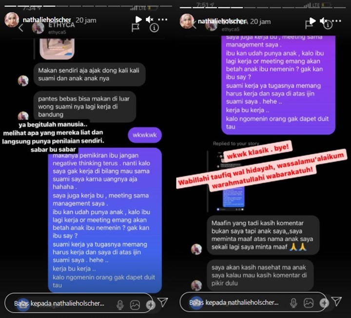 Nathalie Holscher Ngegas Dibilang Bebas
