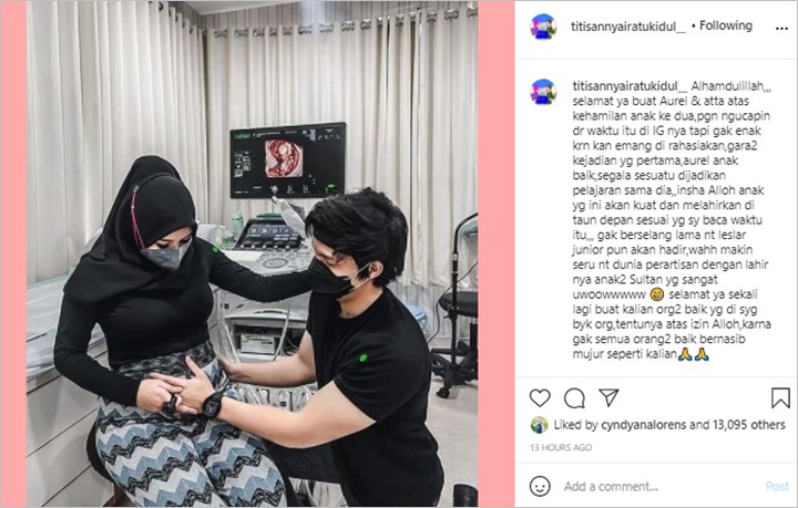 Peramal Viral Titisan Nyai Ratu Kidul Soal Kehamilan Aurel Hermansyah