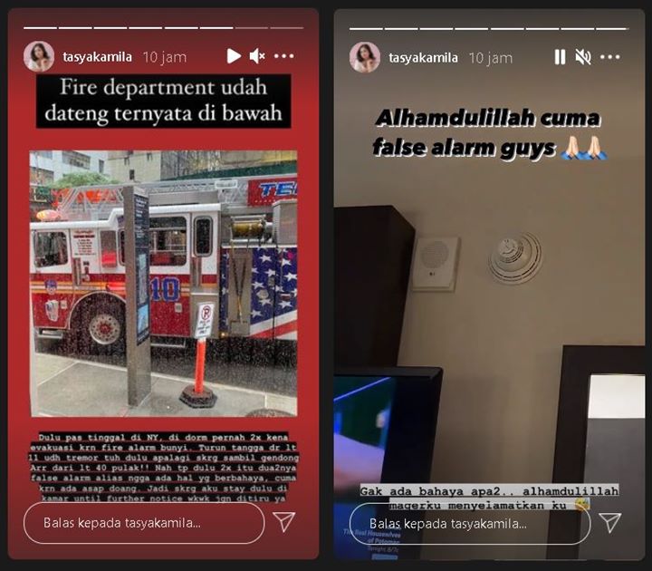 Lagi di New York, Tasya Kamila Ungkap Kondisi Terbaru Usai Panik Dengar Alarm Darurat Hotel Bunyi