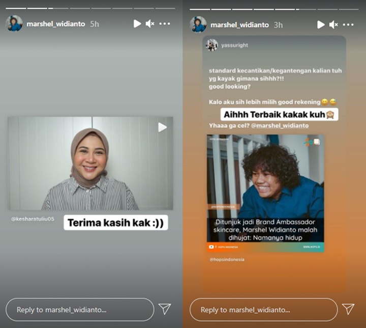 Babe Cabita Vs Marshel Widianto Soal Cara Tanggapi Hujatan Jadi BA Produk Skincare