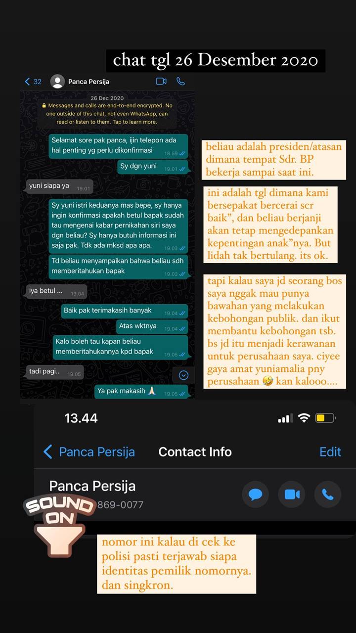 Amalia Fujiawati Bongkar Bukti Pimpinan Persija Tahu Pernikahan Sirinya dengan Bambang Pamungkas
