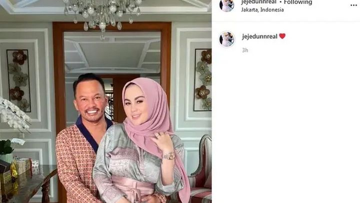 Hempaskan Isu Jadi Istri Ketiga, Jennifer Dunn dan Faisal Harris Umbar Kemesraan di media sosial
