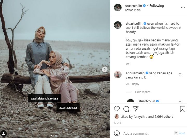 Stuart Collin Pacari Gadis Berhijab?