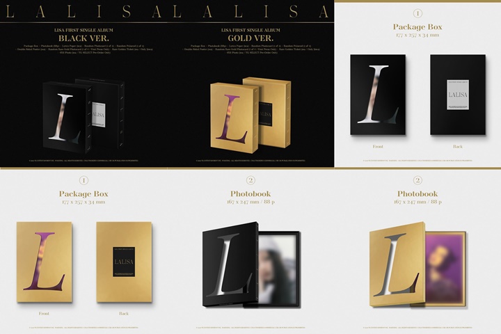 Preview Album Fisik Single \'LALISA\' Lisa BLACKPINK Dirilis, Desainnya Dipuji Mewah dan Keren