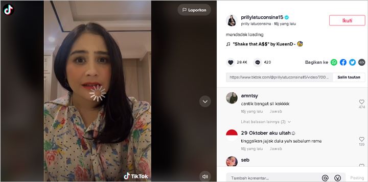 Baru Lulus Kuliah Tiba-tiba Ditanya Kapan Nikah, Prilly Latuconsina Mendadak ‘Loading’