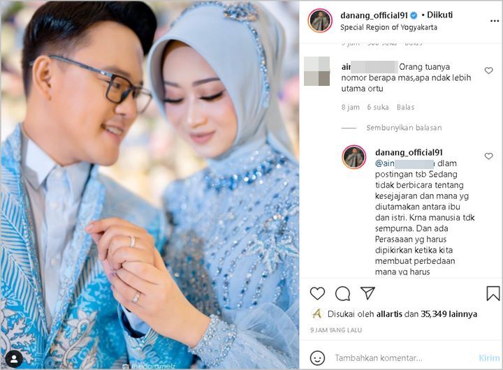 Danang DA Jawab Bijak Usai Diprotes Gara-gara Sebut Bakal Prioritaskan Sang Tunangan Cantik