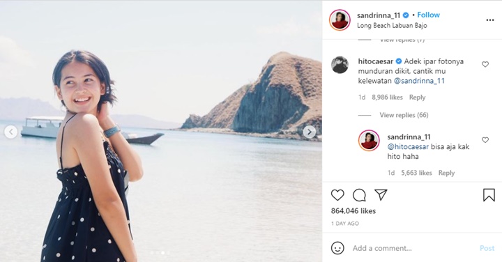 Caesar Hito Kepincut Paras Cantik Sandrinna Michelle, Panggilan Adik Ipar Bikin Riuh