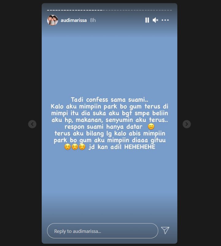 Cerita Kocak Audi Marissa Malah Mimpi Aktor Idola di Momen Ulang Tahun Suami, Anthony Xie Cemburu?
