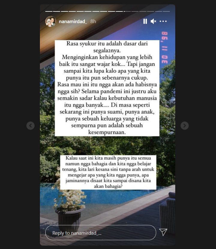 Nana Mirdad Bahas \'Perasaan Cukup\' Punya Keluarga yang Tidak Sempurna