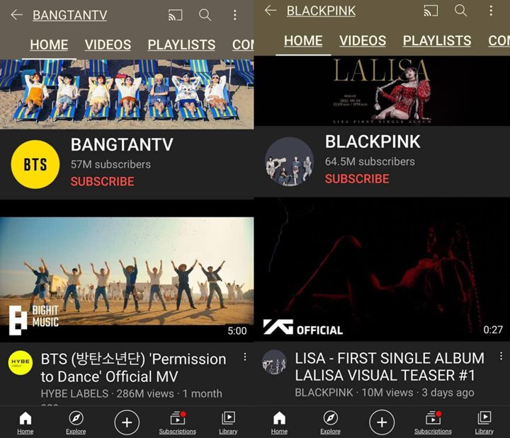 Kalah Jumlah Subscriber, Pendapatan YouTube BTS Lebih Tinggi dari BLACKPINK