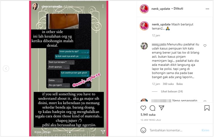 Muncul Lagi \'Korban\' Diduga Beli Tas KW dari Medina Zein, Diminta Lapor Polisi