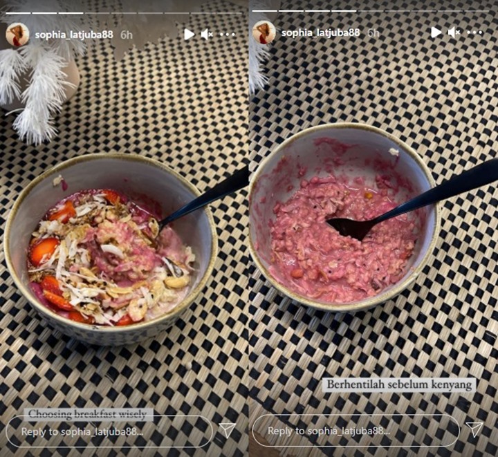 Tanggapan Sophia Latjuba Usai Bilang \'Berhenti Makan Sebelum Kenyang\' Dibilang Mubazir