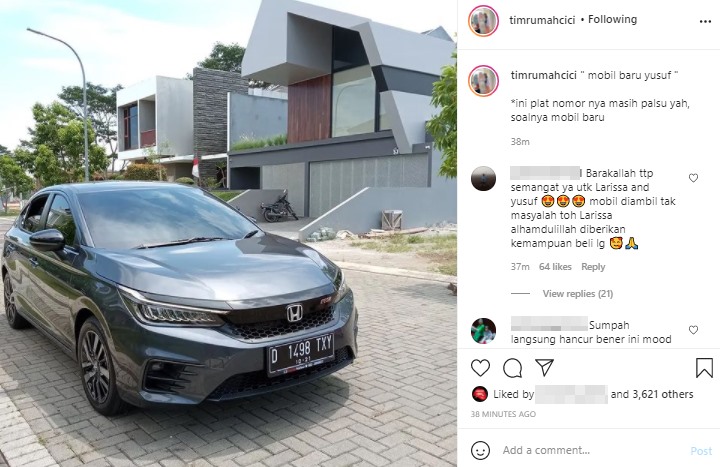 Beli Baru, Mobil Larissa Chou untuk Yusuf Tega Diambil Alvin Faiz?