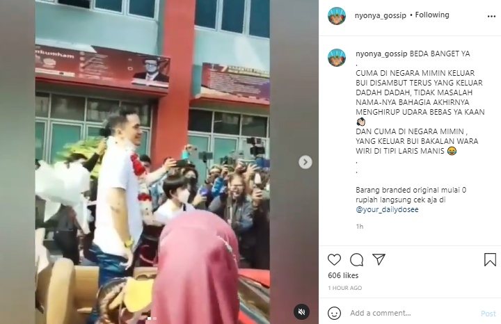 Saiful Jamil Bebas, Sambutan Meriah Dibandingkan dengan Pelaku Pelecehan di Korea Selatan
