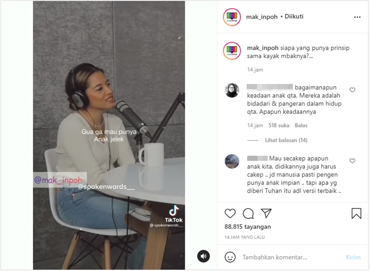 Pendapat Cantika Abigail Soal Harus Punya Pasangan Good Looking Tuai Cibiran